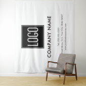 Tenture Bannière de logo d'entreprise pour salon professio (En situation)