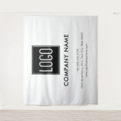 Tenture Bannière de logo pour affaires de salon profession (Devant)