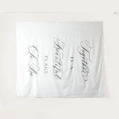 Tenture Bannière de mariage « Ensemble est un bel endroit (Devant (Horizontal))