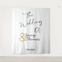 Bannière de mariage simple et élégante modifiable