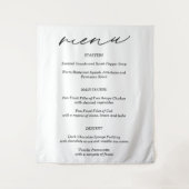 Tenture Bannière de menu Mariage Fabric simple (Devant)