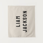 Tenture Bannière de nom personnalisée Art mural de nurseri (Devant)