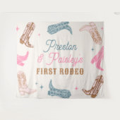 Tenture Bannière de parti occidental modifiable (Devant (Horizontal))