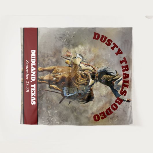 Tenture Bannière de rodéo (Devant (Horizontal))