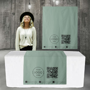Tenture Bannière de Runner de table personnalisée Code QR