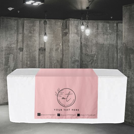 Tenture Bannière de Runner de table personnalisée Pink - I