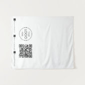 Tenture Bannière de Runner Table personnalisée Code QR Ent (Devant (Horizontal))