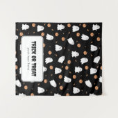 Tenture Bannière de suspension de table d'Halloween (Devant (Horizontal))