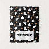 Tenture Bannière de suspension de table d'Halloween (Devant)