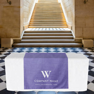 Tenture Bannière de table personnalisée en lin violet pour