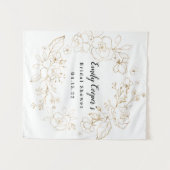 Tenture Bannière de Tissu pour Mariage (Devant (Horizontal))