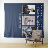 Tenture bannière de toile de fond de collage photo 90e ann (En situation (horizontale))