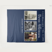 Tenture bannière de toile de fond de collage photo de 100e (Devant (Horizontal))