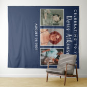 Tenture bannière de toile de fond de collage photo pour 70 (En situation (horizontale))