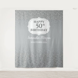 Tenture Bannière de toile de fond de fête d'anniversaire p