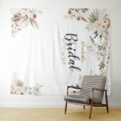 Tenture Bannière de toile de fond de fête prénuptiale bohè (En situation (horizontale))