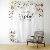 Tenture Bannière de toile de fond de fête prénuptiale bohè (En situation)