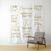 Tenture Bannière de toile de fond de photomaton en texte d (En situation)