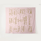 Tenture Bannière de toile de fond de photomaton rose pour  (Devant (Horizontal))