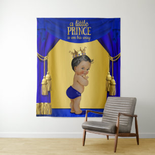 Tenture Bannière de toile de fond pour Baby Shower du Prin