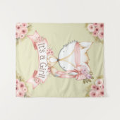 Tenture Bannière de toile de fond pour Baby Shower Renard (Devant (Horizontal))