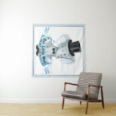 Tenture Bannière de toile de fond pour fête prénatale de P (En situation (horizontale))