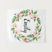 Tenture Bannière de toile pour douche de mariée (Devant (Horizontal))