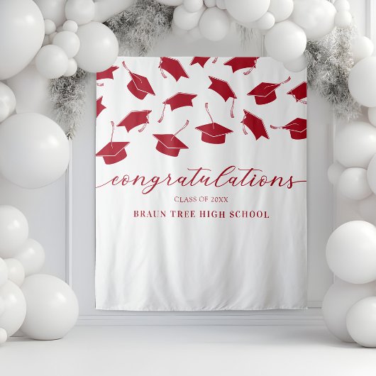 Tenture Bannière des diplômes de la Réunion scolaire