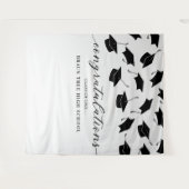 Tenture Bannière des diplômes de la Réunion scolaire (Devant (Horizontal))