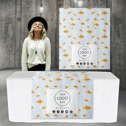 Tenture Bannière du coureur de table Bannière du logo de l