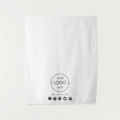 Tenture Bannière du coureur de table Business Logo Médias  (Devant)