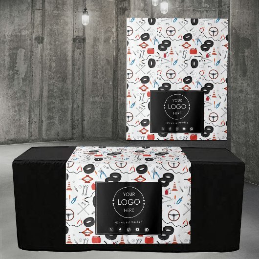 Tenture Bannière du coureur de table Business Logo Pièces 