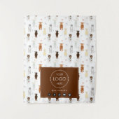 Tenture Bannière du coureur de table Logo Médias sociaux C (Devant)