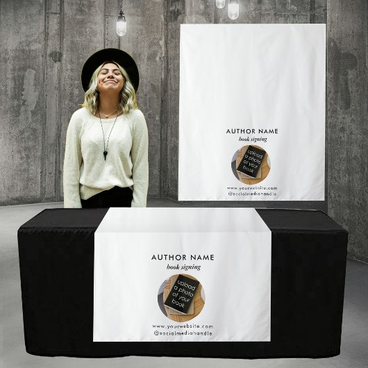 Tenture Bannière du Runner Table Promotion de l'auteur de