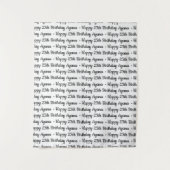 Tenture Bannière en tissu à répétition | Texte personnalis (Devant)