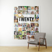 Tenture Bannière Joyanniversaire 21 ans Hello Twenty One 4 (En situation)