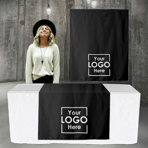 Tenture Bannière noire du Runner Business Logo Événements