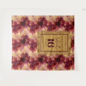 Tenture Bannière or 16 Broussaillée Bourgogne (Devant (Horizontal))