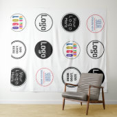 Tenture Bannière répétitive pour étape commerciale (En situation (horizontale))