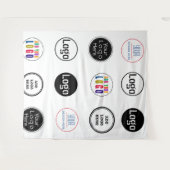 Tenture Bannière répétitive pour étape commerciale (Devant (Horizontal))