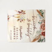 Tenture Baño de novia boho de terracota floral (Devant (Horizontal))