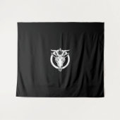 Tenture Baphomet Chèvre Noir, Cadeau Satanique Lucifer Bee (Devant (Horizontal))