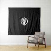 Tenture Baphomet Chèvre Noir, Cadeau Satanique Lucifer Bee (En situation (horizontale))