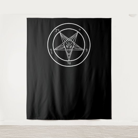 Tenture Baphomet HUGE Ritual Chamber Tapestry 88"x104" (Devant)