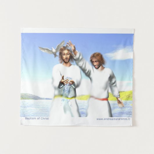 Tenture Baptême de Christ Tapestry (Devant (Horizontal))
