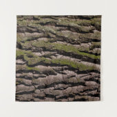 Tenture Barbier chêne moss tronc bois (Devant (Horizontal))