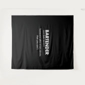 Tenture Bartender Funny Bartender Définition Bière Vodka W (Devant (Horizontal))