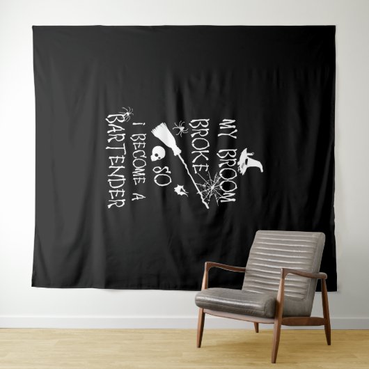 Tenture Bartender Halloween (En situation (horizontale))