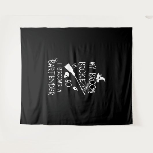 Tenture Bartender Halloween (Devant (Horizontal))