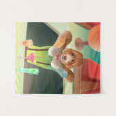 Tenture Bartending Dog in Retro Bar (Devant (Horizontal))